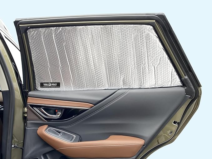 Side Window Rear Seat 2nd Row Reflective Sunshade Sun Shade Accessories Custom Fit for 2004 2005 2006 2007 2008 2009 2010 Toyota Sienna Minivan (Set of 2) - Image 4