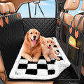 IJVAE Hard Bottom Car Seat Cover for Dog swith Removable Soft Blankets,Scratch-Proof and Anti-Slip Car Dog Hammock for Large Dogs White for Crew Cab Trucks F150 by IJVAE