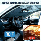 Custom Fit Windshield Sun Shade for Toyota Tundra 2007-2021, Foldable 3-Layer High Reflective Silver Sunshade, Blocks UV Rays & Reduces Cabin Heat - Image 2