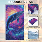 2 Pack Car Towel Seat Covers with Storage Bag, Multifunctional Towel for Gym Outdoor Sport, Picnic, Beach, Pet Dog Travel,Non-Slip Washable Car Seat Protector (Starry Whale) - Image 4