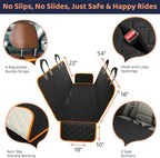 Dog Car Seat Cover for Back Seat, Waterproof Hammock for Car, SUV & Truck, Non-Slip Backseat Cover for Dogs, Heavy-Duty Dog Hammock Style Seat Protector Pets, Easy to Install & Clean - Image 4
