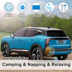 TINGLU Window Shades for Nissan Kicks 2025 2026 Accessories Car Side Full Windows Rear Triangular Windshield Sun Shade Sun UV Rays & Privacy Protection for Camping 7PCS - Image 6