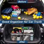 Deosk Trunk Organizer and Storage with Reinforced Handles,Car Accessories for Women/Men 50L Waterproof Polyester Trunk Organzier for Car/SUV/Minivan/Truck(Medium,Leopard print) - Image 5