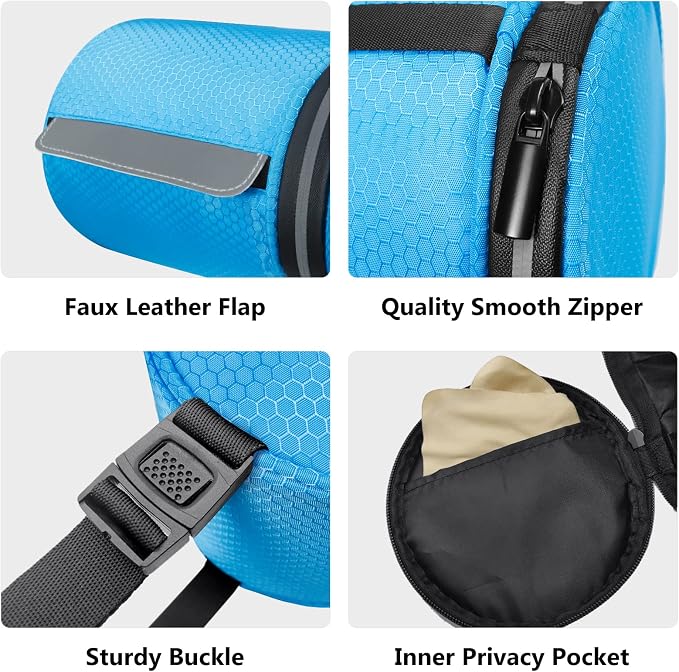 kakaforsa Hanging Toilet Paper Holder, Cat Proof, Water-Resistant, Blue | Portable roll paper case for camping, Bathroom, RV Car Travel, with zippered cover and hanging strap - Image 7