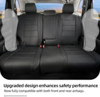 Lolcar CRV Seat Covers Custom Fit for Honda CRV 2023 2024 2025 2026 Leather Car Seat Cover Full Set for Trucks SUV,Waterproof Car Seat Cushion,Faux Leather (Black) - Image 6