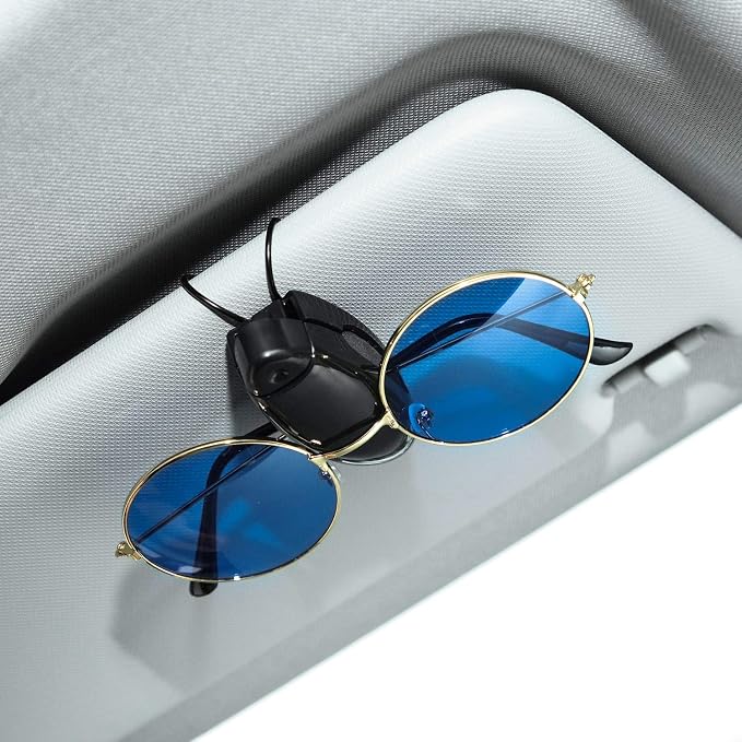 Frienda 10 Pieces Auto Car Vehicle Sun Visor Clip Holder for Sunglasses Glasses Holder Hanger Eyeglasses Mount Ticket Card Clip Car Accessories(Colorful) - Image 4
