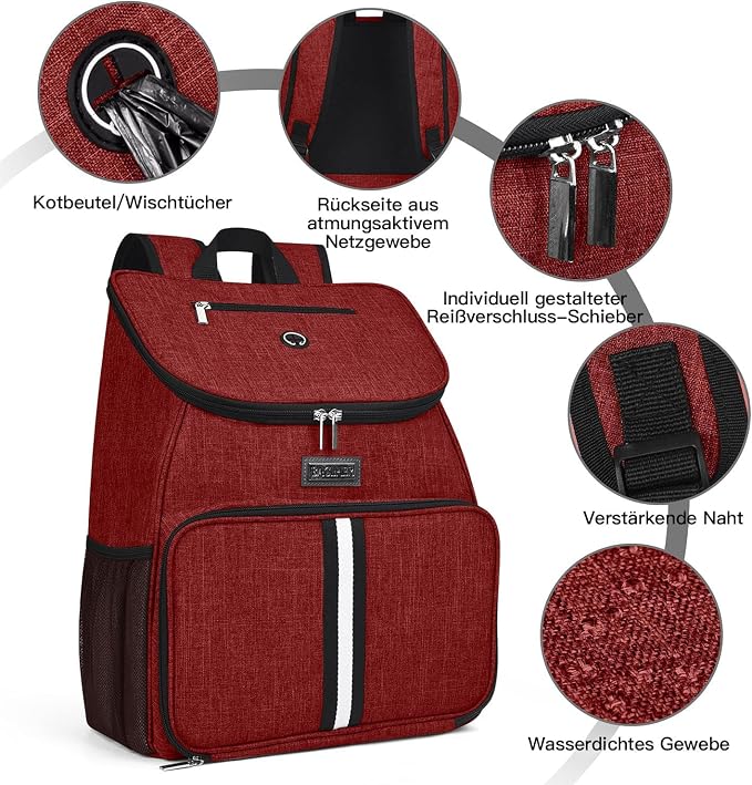 BAGLHER丨Dog Travel Bag, Airline Approved Pet Supplies Backpack, Dog Travel Backpack with 2 Silicone Collapsible Bowls and 2 Food Baskets - Image 5