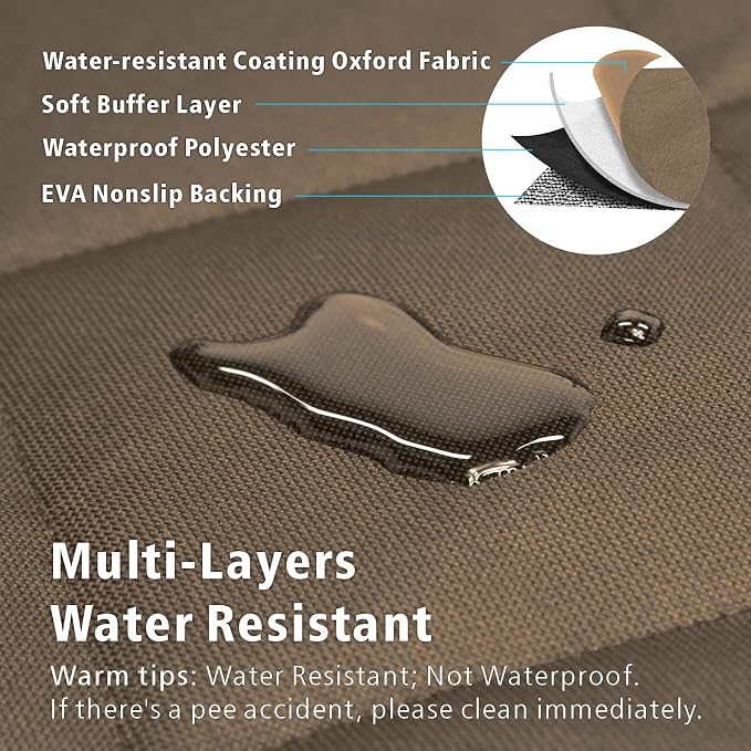 SUV Cargo Liner for Dogs - Water Resistant Trunk Cover for Midsize SUVs | Pet Cargo Cover with Bumper Flap Protector, Non-Slip Car Trunk Mat, Dog Car Seat Cover Prevents Scratches Pet Hair Mud Dirt - Image 4