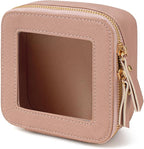 KOTORA Small Makeup Bag for Purse Cute Travel Makeup Bag Clear Cosmetic Bag with Zipper, Car Make Up Bag Organizer Storage Traveling Car Accessories Travel Essentials for Women (Mini Nude Pink) - Image 8