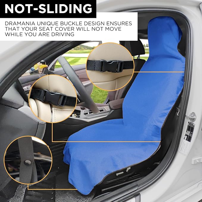 Waterproof Car Seat Cover Towel | Sweat-proof, Universal Fit for SUV & Truck, For Gym, Yoga, Pets, Workout, Beach, Microfiber Fabric, Machine Washable - Image 2