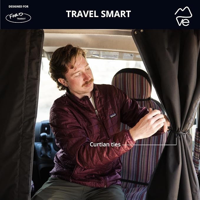 VanEssential Insulated Privacy Curtain - Ford Transit - High Roof - Image 3