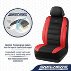 Skechers Seat Covers, Air-Cooled Memory Foam Car Seat Covers Front Seats, Airbag Compatible,Universal Fit for Most Cars, SUVs, Vans and Trucks,Red - Image 2