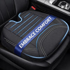 Wedge Car Seat Cushion for Tailbone Pain Relief & Better Visibility, Ergonomic Memory Foam Seat Cushion for Car with Breathable Channel Design, Fits Car, SUV, Truck, Non-Slip Mesh Cover by ZIKEE