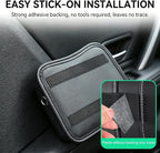 2 PCS Leather Car Seat side Pocket Organizer, Multifunctional Car Seat Gap Storage Pouch, Auto Console Side Organizer Holder for Phones, Keys, Sunglasses & Wallets (Black) - Image 4
