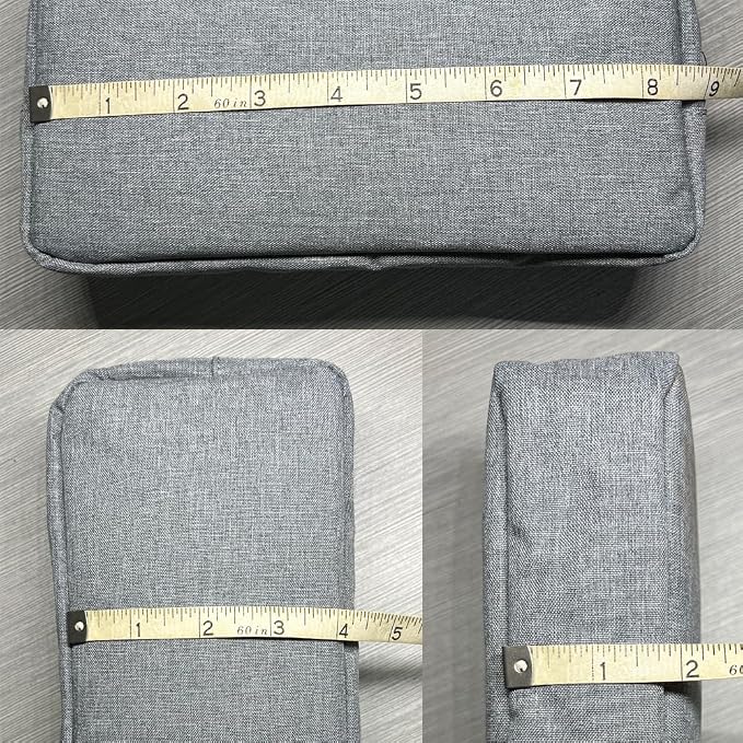 Universal Electronics/Accessories Soft Carrying Case Bag, Durable & Light-weight,Suitable for Out-going, Business, Travel and Cosmetics Kit (Big-Gray) - Image 7