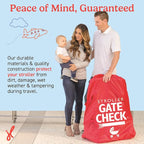 J.L. Childress Gate Check Travel Bag for Single & Double Strollers, Red - Image 6