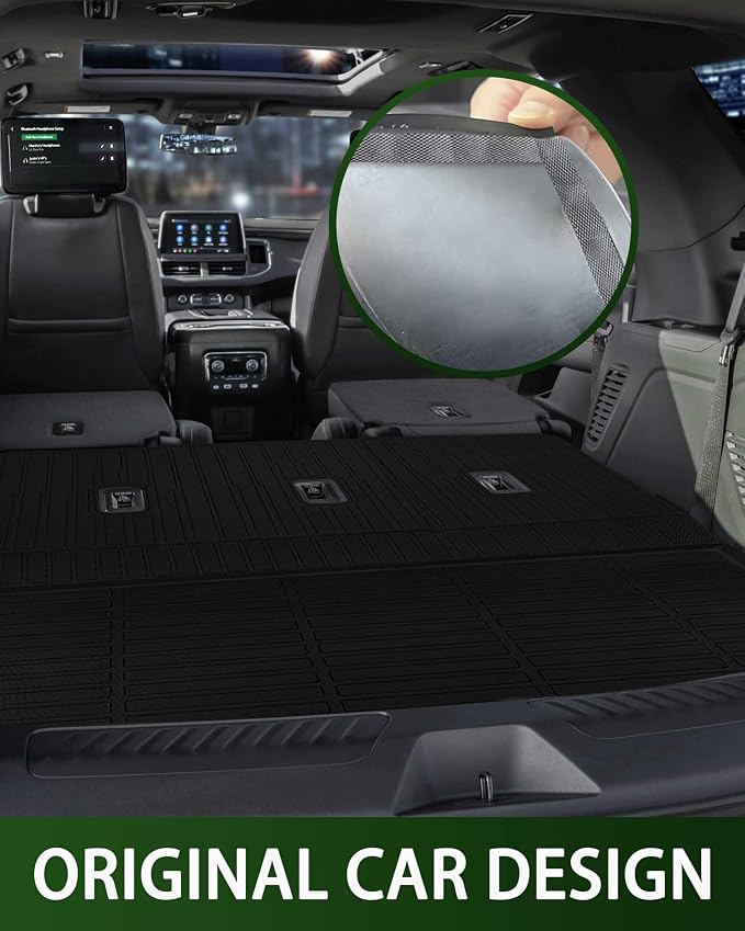 Cargo Mat for Chevrolet Suburban Accessories 2025 2024 2023 2022 2021, Trunk Mat with Backrest Mat Cargo Liner - Image 3