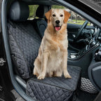 Waterproof Front Seat Car Cover 2 Pack, Full Protection | Dog Car Seat Cover with Side Flaps, Nonslip Scratchproof Captain Chair Seat Cover Fits for Cars, Trucks, SUVs, Jeep, Black - Image 3