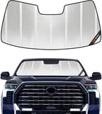 Pigenius Windshield Sun Shade for Toyota Tundra 2022-2025. Reflective Aluminum Film Front Window Sunshade - BLAZBLOCK by Pigenius