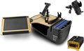 AutoExec Reach Desk Front Seat Car Desk and Portable Workstation with 400 watt Power Inverter, Printer Stand, Tablet Mount and Phone Vent Clip, Natural by AutoExec