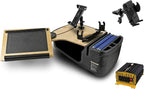 AutoExec Reach Desk Front Seat Car Desk and Portable Workstation with 400 watt Power Inverter, Printer Stand, Tablet Mount and Phone Vent Clip, Natural by AutoExec