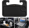 EcoNour 2-in-1 Steering Wheel Desk for Honda CRV 2023-2025 2026 | Car Tray Table | Laptop Car Mount with Pen Holder Food Tray for Eating with Drinks Holder Multipurpose Travel Car Accessories by EcoNour