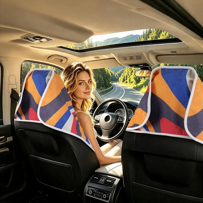 Waterproof Car Seat Cover Towel | Sweat-proof, Universal Fit for SUV & Truck, For Gym, Yoga, Pets, Beach, Non-Slip, Microfiber Fabric, Machine Washable - Image 4
