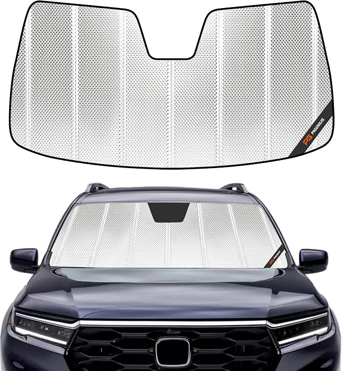 Pigenius Windshield Sun Shade for Honda Pilot 2023-2026, Custom Front Window Sunshade - BLAZBLOCK by Pigenius