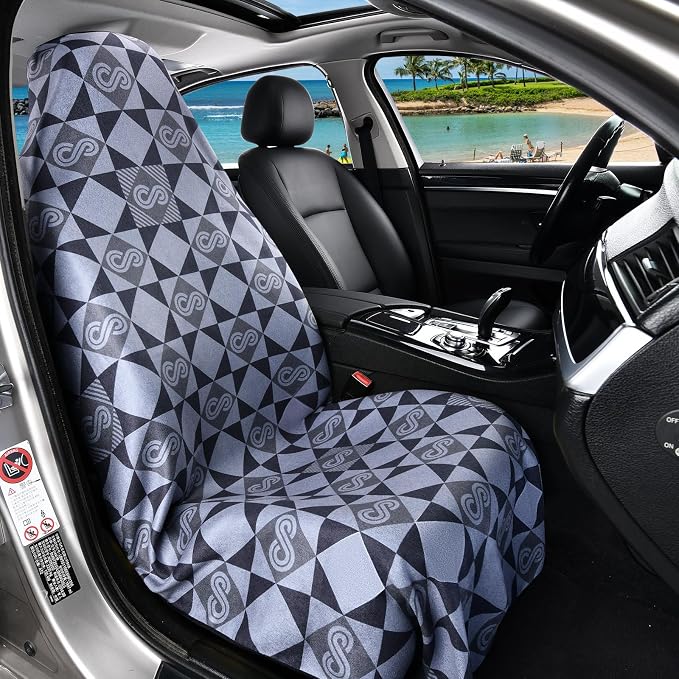 FLORICH Car Seat Cover Protector Front Seats, Sweat Towel Car Seat Covers for Post Gym Workout, Running, Swimming, Beach and Hiking, Universal Fit Non-Slip Car Seat Towel Covers for Cars Trucks SUV - Image 2
