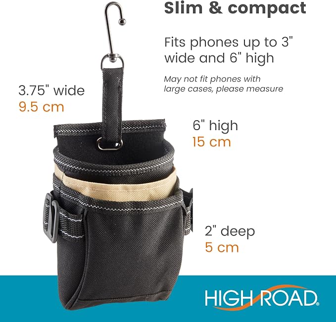 DriverPockets Car Vent Organizer - Hanging Phone Holder and Car Pen Holder | High Road Car Pouch Organizer Keeps Phones, Pens, Cords and Sanitizer on the Dashboard Within Easy Reach - Image 5