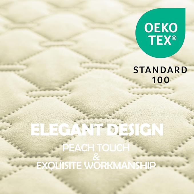 gogobunny 100% Double-Sided Waterproof Dog Bed Cover Pet Blanket Sofa Couch Furniture Protector for Puppy Large Dog Cat, Reversible (82x102 Inch (Pack of 1), Dark Cream/Light Cream) - Image 2