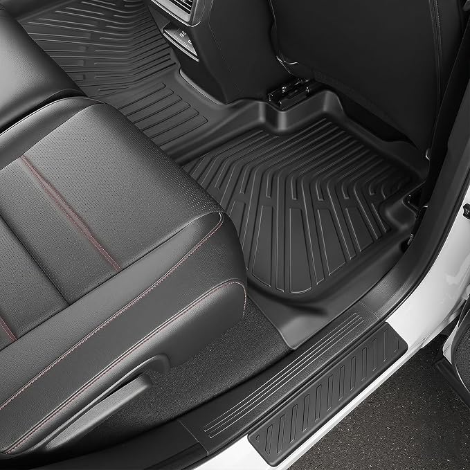 AUXKO Floor Mats Upper Cargo+Backrest Mat Door Sill for 2026-2023 Honda CRV | Include Hybrid,High Wall,All-Weather,All Season,Odorless,Rain&Salt Resistant,TPE Material,Accessories,Pet Friendly - Image 4