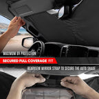 Motor Trend Custom Fit Dodge Ram 1500 Windshield Sun Shade - Fits All (2019-2026) Trims - Foldable Pop-Up Car Windshield Sunshade Dodge Ram 1500 Accessories - Automotive Ram Truck Interior Protection - Image 4