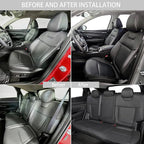 TTX LIGHTING Custom Fit Seat Covers for Hyundai Tucson 2022 2023 2024 Hybrid -Faux Leather Full Set Compatible Airbag Car Seat Protector Black（Just for Hybrid ONLY - Image 5