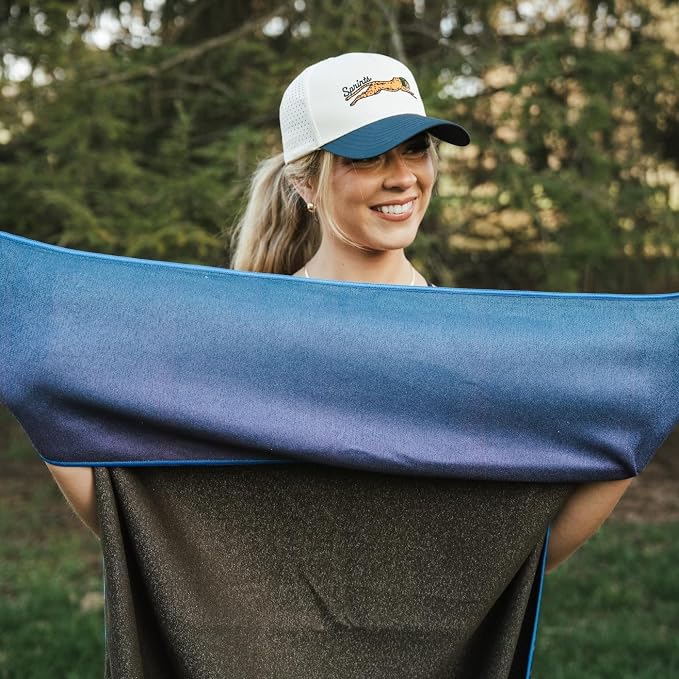Sprints Athletic Running Towel, Full-Sized, Car Seat Cover - Performance Microfiber (Tropic Twilight) - Image 7