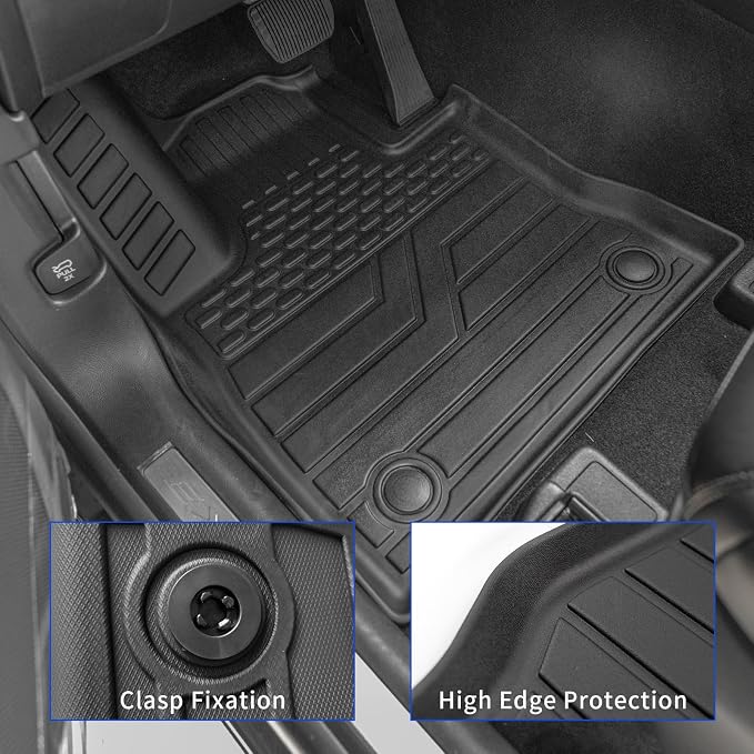 Rongtaod Floor Mats Set for 2020-2025 2026 Ford Explorer 7 Seats | Trunk Mat with Backrest Mat Cargo Mat Cargo Liner TPE All Weather Back Seat Cover Protector 2024 Explorer Accessories - Image 3