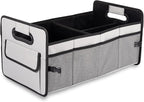 JiatuA Car Trunk Organizer, Collapsible Car Organizers and Storage Grey | Sturdy, Large Capacity, Clean Decor, Multi Compartment Container Box, Adjustable Car Accessories for SUV Sedan Truck by JiatuA