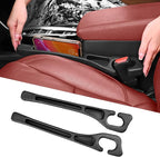 7F Car Seat Gap Filler, Organizer Between Seat and Centre Console | Universal Car Accessories Interior for Men or Women, Car Seat Gap Plug With Storage Slot, Fit SUV Truck Storage Black- 2Pack by Unknown