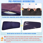 ZATOOTO Tesla Model Y Rear Car Window Shades 2020-2026, Static Cling | Bluish-Purple Car Sun Shade, Heat Reduction, Enhanced Sun Filtering, Specific for Frameless Doors, For Baby - Image 2