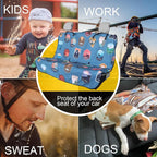 Sweat Towel Car Seat Cover Protector Front Seats for Gym Workout, Running, Swimming, Beach and Hiking, Waterproof Universal Seat Cover for Car, Trucks, Van & SUV (1, National Park, Rear Seat) - Image 5