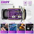 Acrylic Interior Car LED Strip Lights, Dreamcolor 10-in-1 Car Ambient Lighting Kit, with APP Control, 622 LED Fiber Optic Strip Lights for Cars, Supports Neon Sync with Music DIY Mode - Image 5