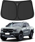 Ranger Windshield Sun Shade for Ford Ranger 2019-2024 2025 Blocks UV Rays Accessories,1:1 Custom Foldable Thickened Wear-Resistant Front Window Sunshade Visor,Keeps Your Car Cooler by Achaltiza