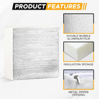 EcoNour RV Vent Insulator, 14" x 14" RV Skylight Cover Reflective Insulation - Image 4