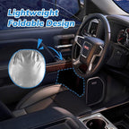 Windshield Sun Shade B&W American Flag USA Patriotic Design - Folding Car Front Window Sunshade for Cars SUV Trucks, Max UV Blocking and Keep The Vehicle Cool XL - Image 3