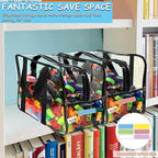6 Packs XXL Toy Storage Bags 16.5×11.8×6.8In with Labels, Large Capacity Reusable Clear PVC Board Game Storage, Travel Waterproof Organizer Bags with Zipper - Image 6