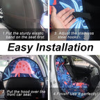 Sweat Towel Car Seat Cover Protector Front Seats for Gym Workout, Running, Swimming, Beach and Hiking, Waterproof Universal Seat Cover for Car, Trucks, Van & SUV (1, Dinosaur, Front) - Image 6