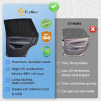 EcoNour Truck 2-Pack Side Window Shade | Stretchable & Breathable Mesh | Privacy Blackout Sunshade for Semi Truck - Kenworth T680 / Peterbilt 589, Peterbilt 579 (XXXL 30" x 48") - Image 10