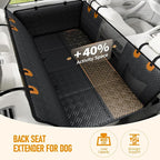 Dog Car Seat Cover for Back Seat, Hard Bottom Back Seat Extender for Dog | Back Seat Pet Cover for Dogs - Supports 400lbs, Waterproof Heavy Duty Scratch Proof, Dog Hammock for Midsize Cars/SUVs - Image 2