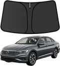 Jetta Windshield Sun Shade for VW Jetta 2019-2025 Blocks UV Rays Accessories,1:1 Custom Foldable Thickened Wear-Resistant Front Window Sunshade Visor,Keeps Your Car Cooler by Achaltiza