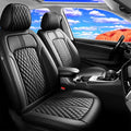Fit Liberty Seat Covers Custom Fit for Jeep Liberty 2002-2012, Front Pair | Premium Leather Full Coverage Protectors, Waterproof, Breathable, Scratch Resistant, Easy Wipe, Airbag Compatible, Black by FiveFox